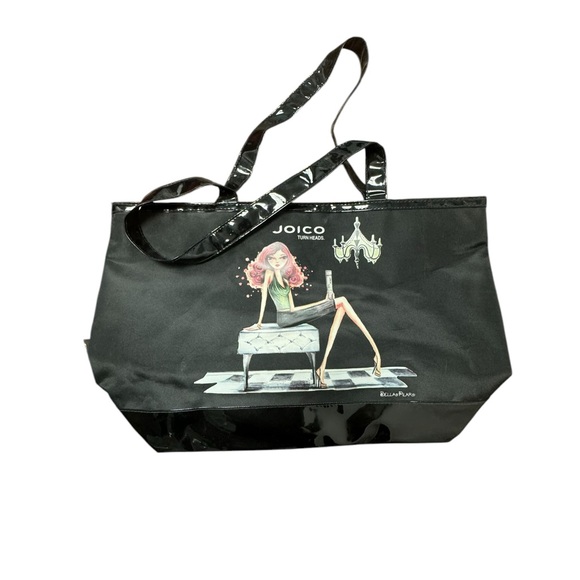 Joico Bella Pilar Nylon and Patent Leather Tote Bag. NWOT. - Picture 8 of 9